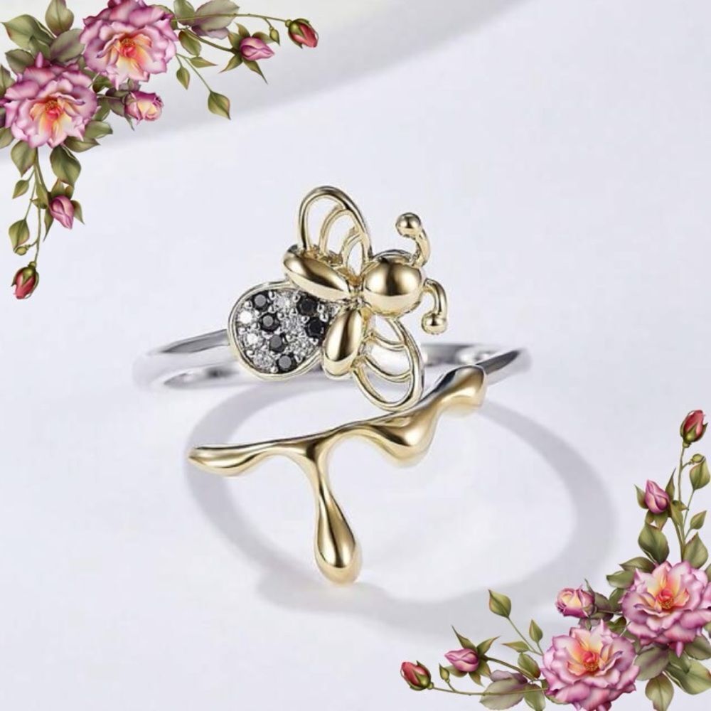 Adjustable‎ Fashion Bee Ring